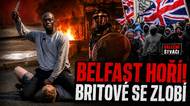 Belfast hoří. Britové se zlobí, ale kriminalita klesá?